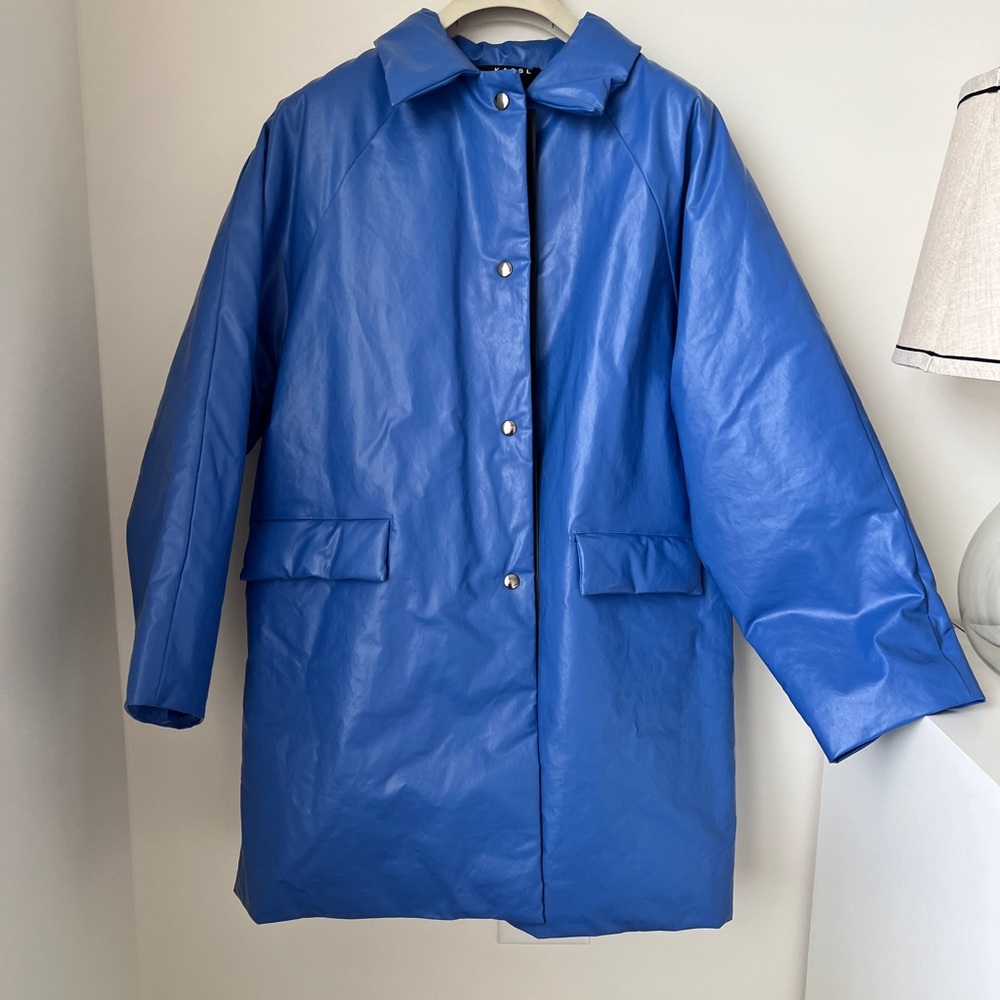 KASSL Editions Original Padded Above Oil Coat sz L, NWT